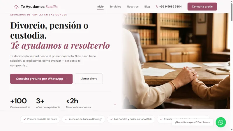 Web Te Ayudamos Familia